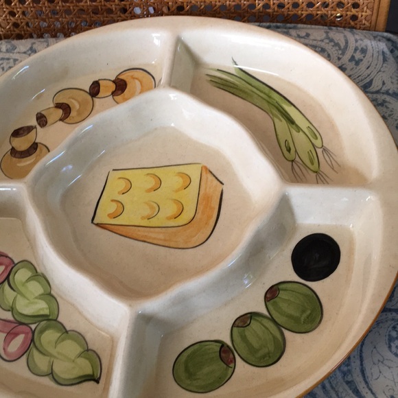 Super cute vintage party tray ceramic condition - Picture 2 of 7